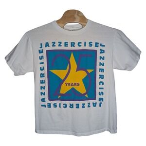 Vintage Jazzercise 25 Years T Shirt XL Tultex 90s‎ Workout Exercise Aerobics